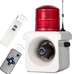 B0blgrhvjk Y Dians S Wireless Remote Control Alarm Siren 2km/1.24 Mi Led Strobe Warning Light 120db