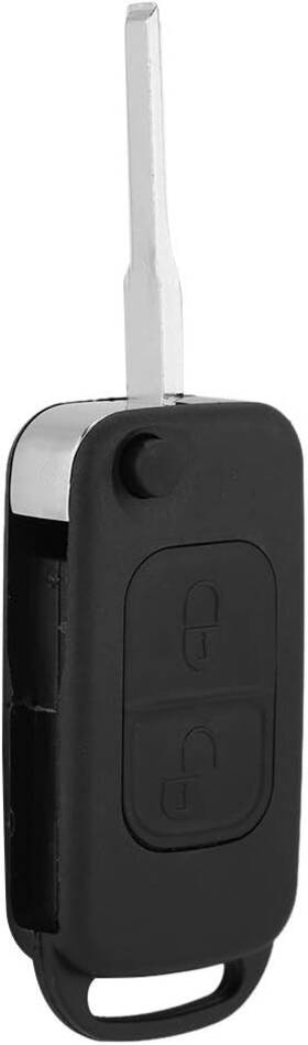 6190642 Yctze Flip 2 Button Remote Key Fob Case Shell Cover Fit For Benz Slk Black