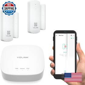 B088zfgx3s Yolink Lora Smart Door Sensor Starter Kit 1/4 Mile Range Left-open