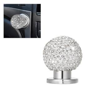 Yorise-yre-039 Yorise Bling Car Push Start Button Cover Rhinestone White