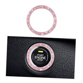 Yourkar Yourkar-2631cb Car Bling Engine Start Ring Decal Sparkling Crystal 1 Pc Pink