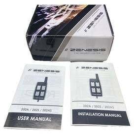 Z-202as Zenesis Car Security System And Remote Starter 2-way Fm Alarm Sui Genesis