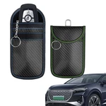 Hqrnyp 2PS Faraday Bags For Car Keys Fob, Premium Medium, Blue Green. Fixed Price $9.97.