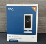Ring - Stick Up Pro Plug Indoor/outdoor Security Camera With 3D Motion. Fixed Price $75.00.