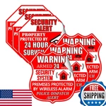 Pop Resin 6 Pcs Security Camera Alarm Waterproof Vinyl Stickers - Video. Fixed Price $14.45.