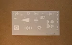 Mercedes R107/W116/W123/W124/W126/W140/W201/W202/W460/W461 Light Panel Decal Kit. Fixed Price $30.00.