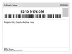 Genuine Bmw Repair Kit, Crash-active Hea 52-10-9-176-091 New. Fixed Price $105.17.