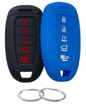 Reprotecting Silicone Rubber Key Fob Cover Compatible With 8*4.5, Black Blue. Fixed Price $20.76.