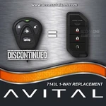 Directed 4X05 Avital 7143L 4-BUTTON Remote Control Transmitter Upgrade 7147L. Fixed Price $54.99.