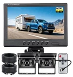 9" Quad Monitor Screen 2X Rear View Backup Ccd Camera System For Bus Truck. Fixed Price $108.99.