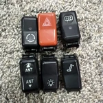 Original Mercedes W124 Control Switch Buttons Set. Fixed Price $35.00.