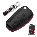 Royalfox Genuine Leather 3 Buttons Fob Case Cover For Audi Folding Key,. Fixed Price $25.07.