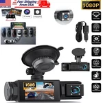 Dash 1080P Hd Car Dvr Video Recorder Front /rear /inside Camera Night Vision. Fixed Price $20.79.