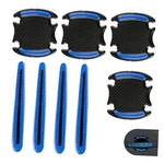 Wzp 8PCS Door Handle Scratch Protectors - 3D Carbon Fiber Blue. Fixed Price $10.38.