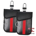 Faraday Bag For Key Fob, Anti-theft Protector Signal Blocking Black Red. Fixed Price $25.20.