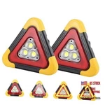 2PCS Emergency Warning Triangle Led Lights Solar Charging 5 Mode Road Side. Fixed Price $51.59.