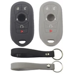 Kcpros 2PCS Rubber Silicone 5 Buttons Smart Key Fob Cover Small, Black Gray. Fixed Price $21.04.