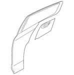 Genuine Mitsubishi Outer Panel 5730B089. Fixed Price $294.75.