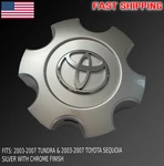 Sequoia Tundra 2003 04 05 07 Center Hub Cap Silver Chrome 56069440 For Toyota. Fixed Price $18.98.