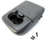 Ford F150 Center Console Jump Seat Arm Rest Dual Cup Holder Dark Gray 97-03. Fixed Price $99.00.