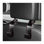 Sbulhia 2 Pcs Seat Headrest Hooks, Microfiber Leather Auto Carbon. Fixed Price $11.90.