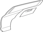 Mitsubishi Panel, Rr Door, Otr Lh 5730B089, New Genuine Oem Part. Fixed Price $297.58.