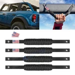 Front & Rear Roll Bar Grab Handle Ford Bronco 2021-25 W/usa Flag Style Black. Fixed Price $23.29.