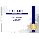 Genuine Daihatsu Accumulator Caution Label NO.1 Part 47997-76010. Fixed Price $20.11.