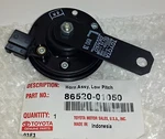 New Genuine Oem Toyota 86520-01050 Low Note Horn Corolla Matrix Highlander. Fixed Price $73.83.