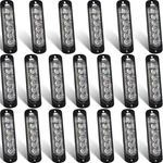 20 Pack Led Emergency Strobe Lights 6 Amber White Surface Mount Flashing. Fixed Price $50.99.