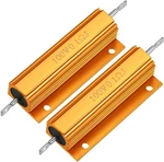 2PCS Aluminum Case Resistor 100W Ohm Wirewound Yellow Led Converter 0.1RJ. Fixed Price $15.74.