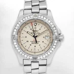 Breitling Colt A17380 Auto 40MM Custom Bezel Champagne Dial Date Steel Watch. Fixed Price $3495.00.
