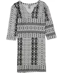 Hc Womens V-neck Tunic Dress, Black, Petite, Pm. Fixed Price $21.99.