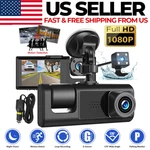 Dual Lens Car Dash 1080P Hd Front/rear/inside Video Recorder Camera G-sensor. Fixed Price $13.89.