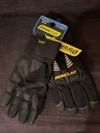 Cold Protection Gloves, Synthetic Leather Palm, Micro Fleece Lining, Black, 2XL. Fixed Price $35.99.