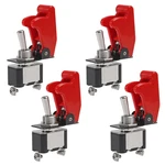 4 Pack Heavy Duty Rocker Toggle Switch 12V 20A Red Cover Spst On/off 2PI. Fixed Price $12.12.