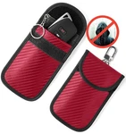 Vammcht Upgraded Faraday Bag For Key Fob (2 Pack), Premium Red. Fixed Price $14.99.