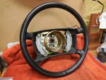 Mercedes W124 Black Leather Oe Steering Wheel, Used Good Driver Quality, 93 400E. Fixed Price $225.00.