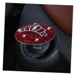 Bling Car Push Button Cover, Rhinestone Ignition Protective Cap, Red. Fixed Price $8.78.