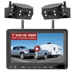 7" Dvr Monitor 2CH 1080P Wireless Backup Camera Side Rear View Truck Trailer. Fixed Price $99.98.