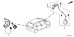 New Genuine Honda Fit Backup Camera Rearview License Oe 39530T5RA01. Fixed Price $320.72.