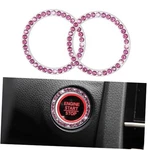 2PCS Bling Car Engine Start Stop Button Cover Ignition Ring Caps Rose Pink. Fixed Price $11.98.