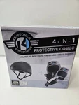 Kryptonics Skateboards 4-IN-1 Protective Gear Combo Size S/m Helmet Jr Pads Grey. Fixed Price $19.95.