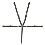 Impact Racing 5-POINT Racer Series Junior Drag Harness With Camlock Black. Fixed Price $208.95.