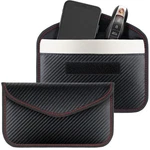 Tuulin 2 Pack Faraday Bags For Car Keys And Cell Phone, Signal Blocking Black. Fixed Price $27.71.