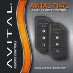 Pair Of Avital 2026 Model 7147L 4-BUTTON Remote Control For D9147L System. Fixed Price $79.99.