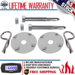 Car Racing Stainless Steel Mount Hood Pin Plate Bonnet Lock Kits Universal 1016. Fixed Price $10.74.