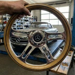 14" Wood Steering Wheel For Mercedes Benz W114 W115 W123 W124 W201 190 R107. Fixed Price $179.00.