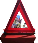 Dietz 8-250 Emergency Warning Triangle Reflector Flare Kit Set 3 Sate-lite Base. Fixed Price $37.00.