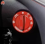 Tybasthe Rotary Push Start Button Cover, 2025 Car Accessories, Red. Fixed Price $12.99.